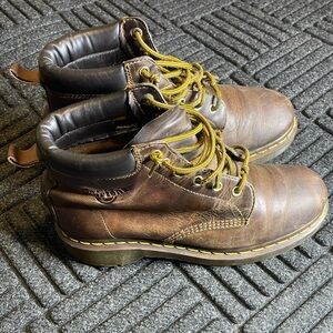 Vtg Dr Martens 939 Crazy Horse Leather Made in England Brown Boots Size 9 Men's